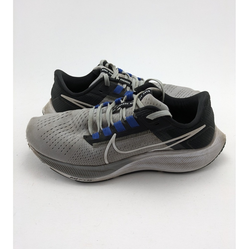 Mens Nike Air Zoom Pegasus 38 Black Wolf Gray Running Shoes CW7356-006 Size 8
